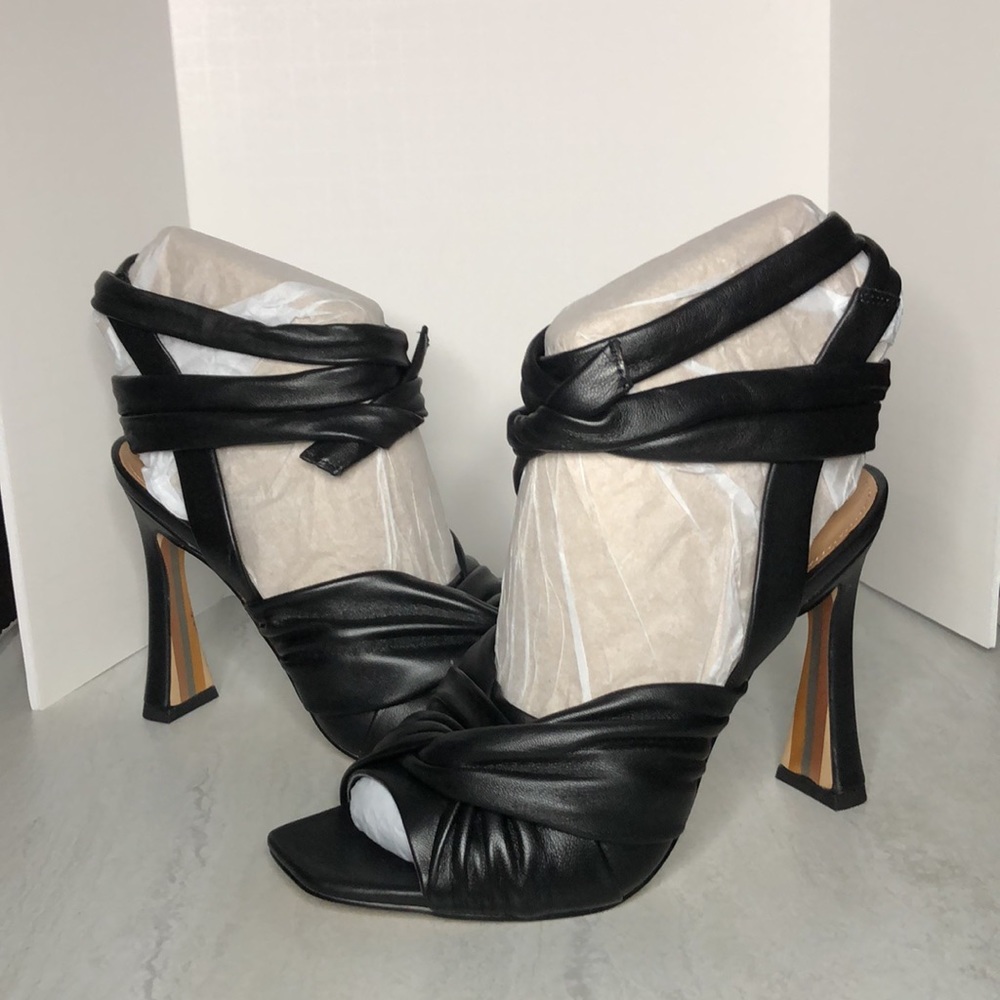 Sam Edelman Black Leather Heel Lenora - Picture 6 of 10